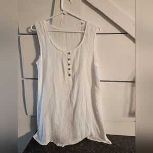 Xxl no brand white sleeveless top